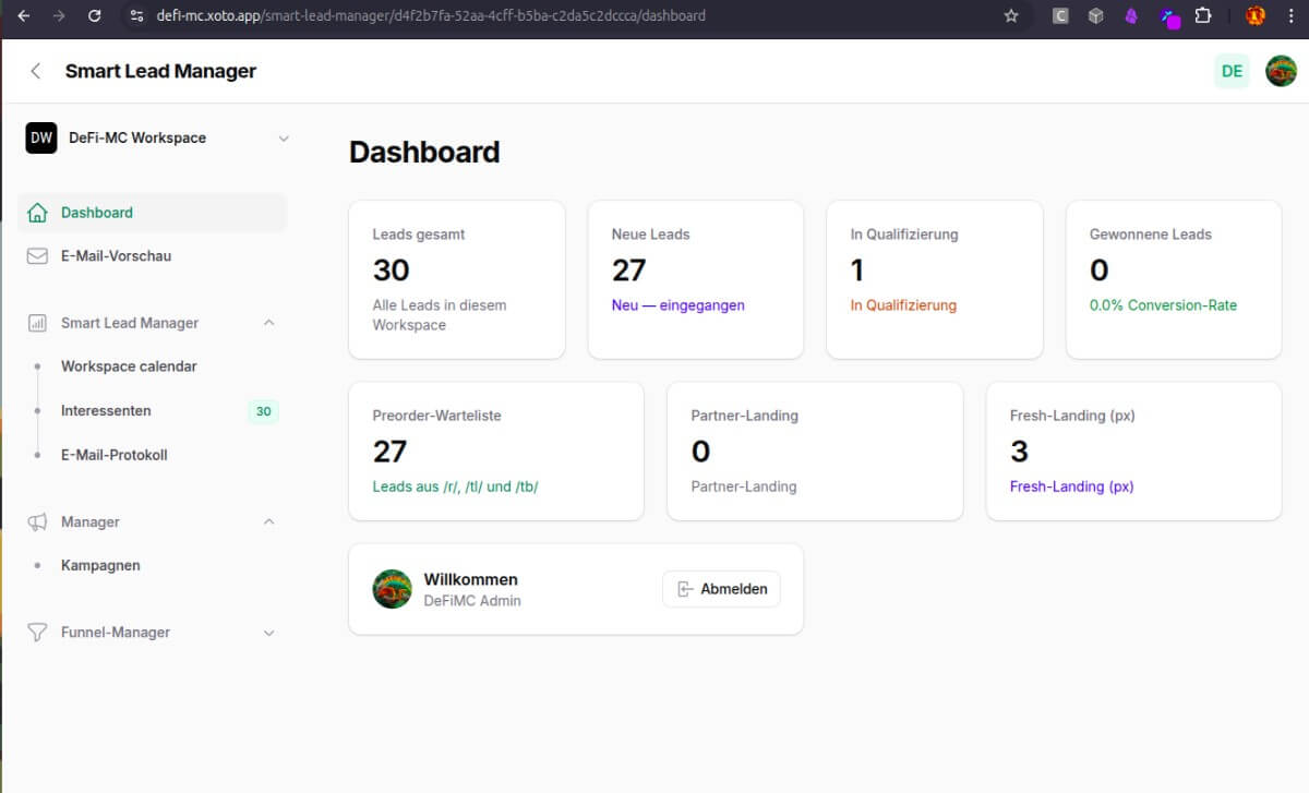 Smart Lead Manager Dashboard