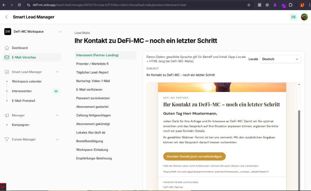 Smart Mailbox & E-Mail-Vorschau