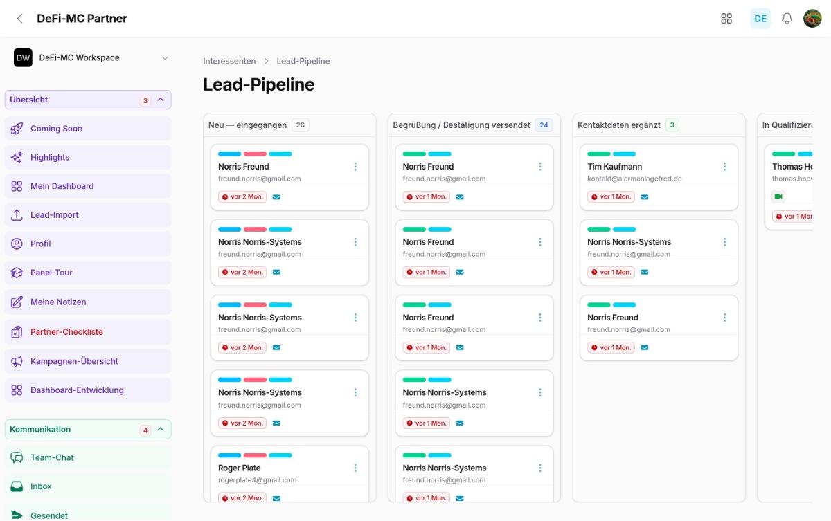 Lead-Pipeline Kanban